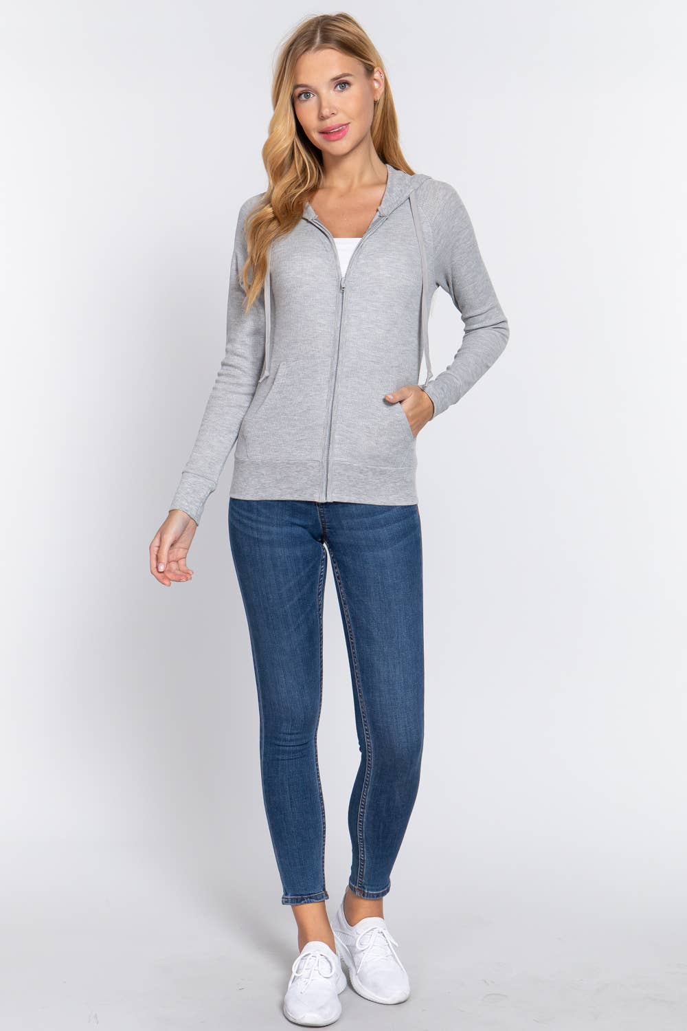 Long Sleeve Hoodie with Kangaroo Pocket Thermal Jacket