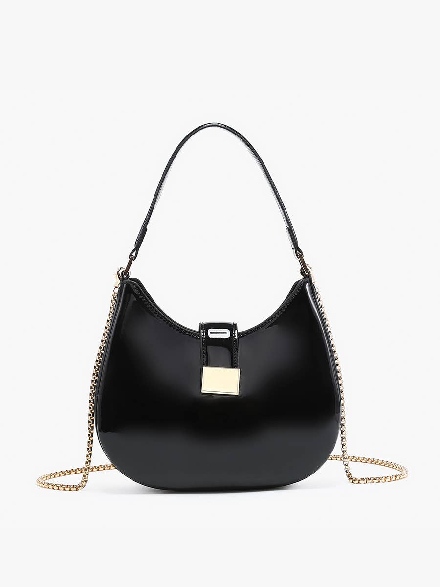 Malta Saddle/Crossbody Bag – Chain Strap Style