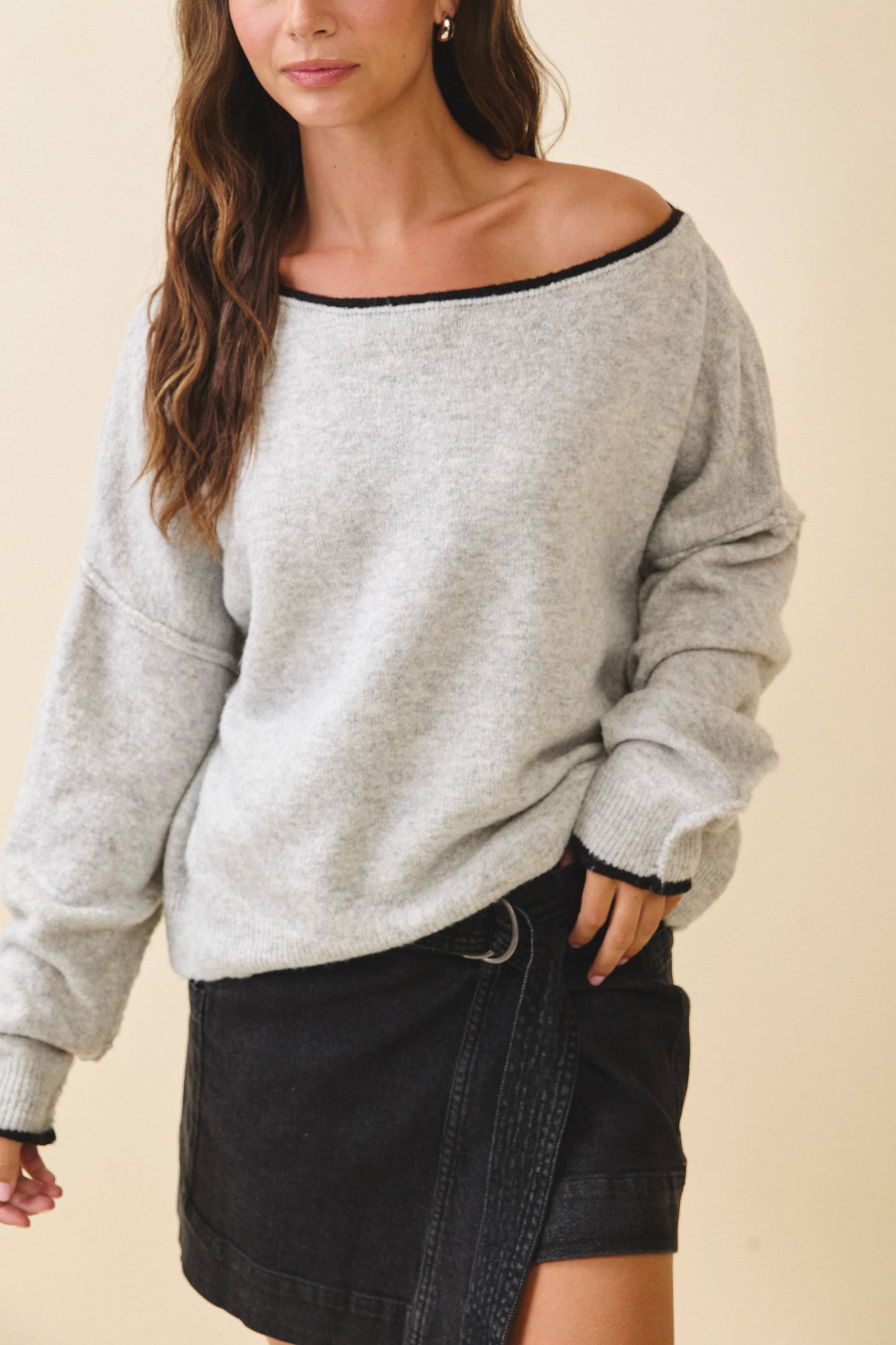 Amanda Drop Shoulder Pullover