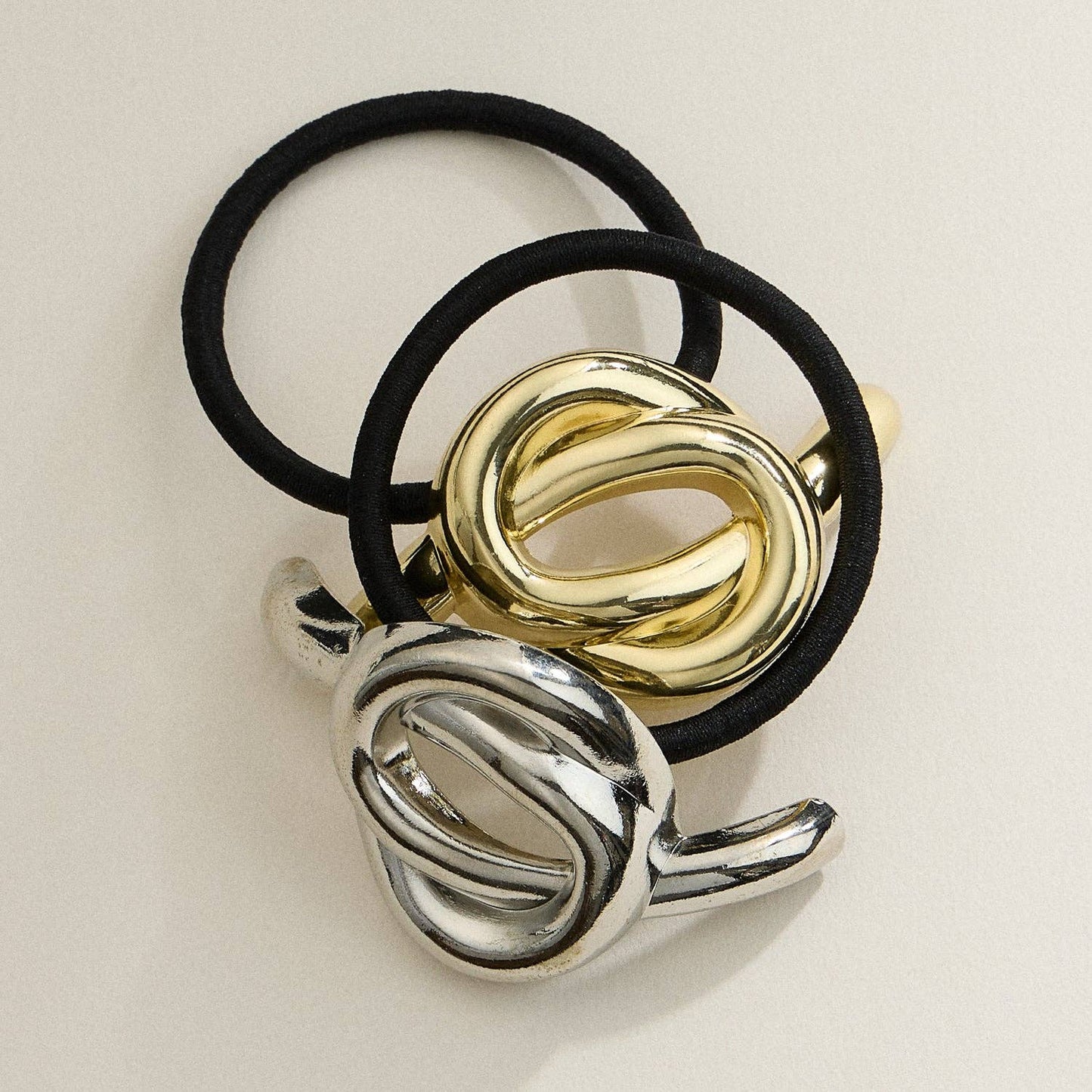 Twist Knot Metal Hair Ties
