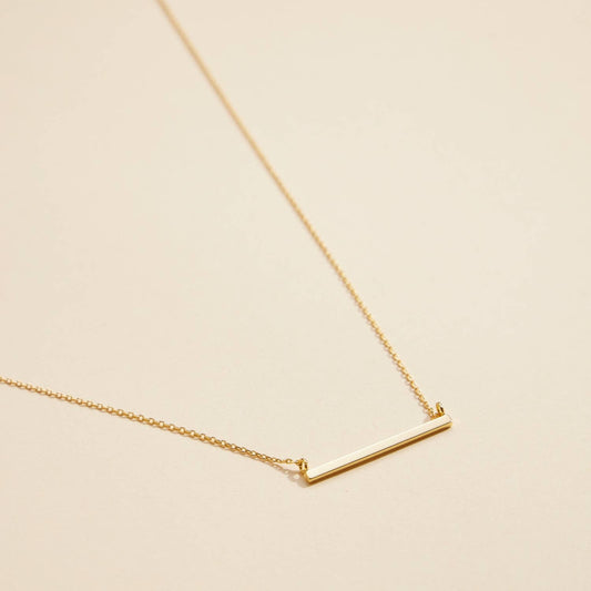 Bar Charm Short Necklace