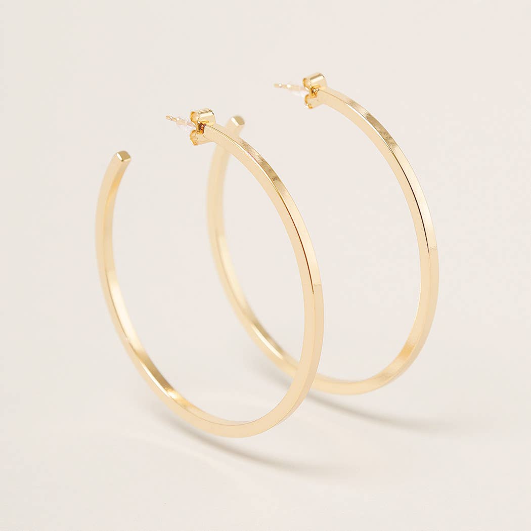 Post Hoop Earrings