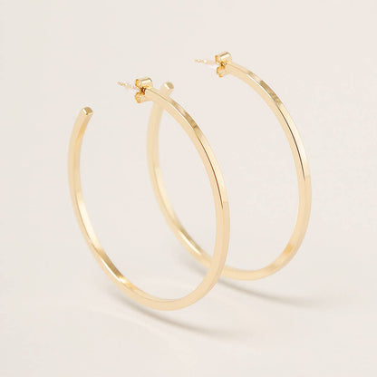 Post Hoop Earrings