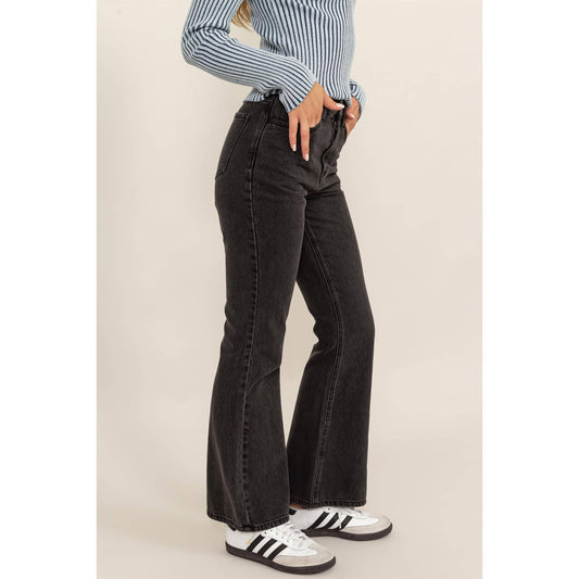 High-waisted Flared Jeans