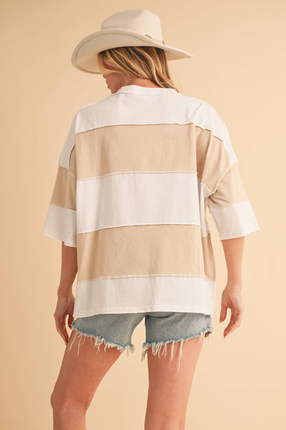 Polly Color Block Top