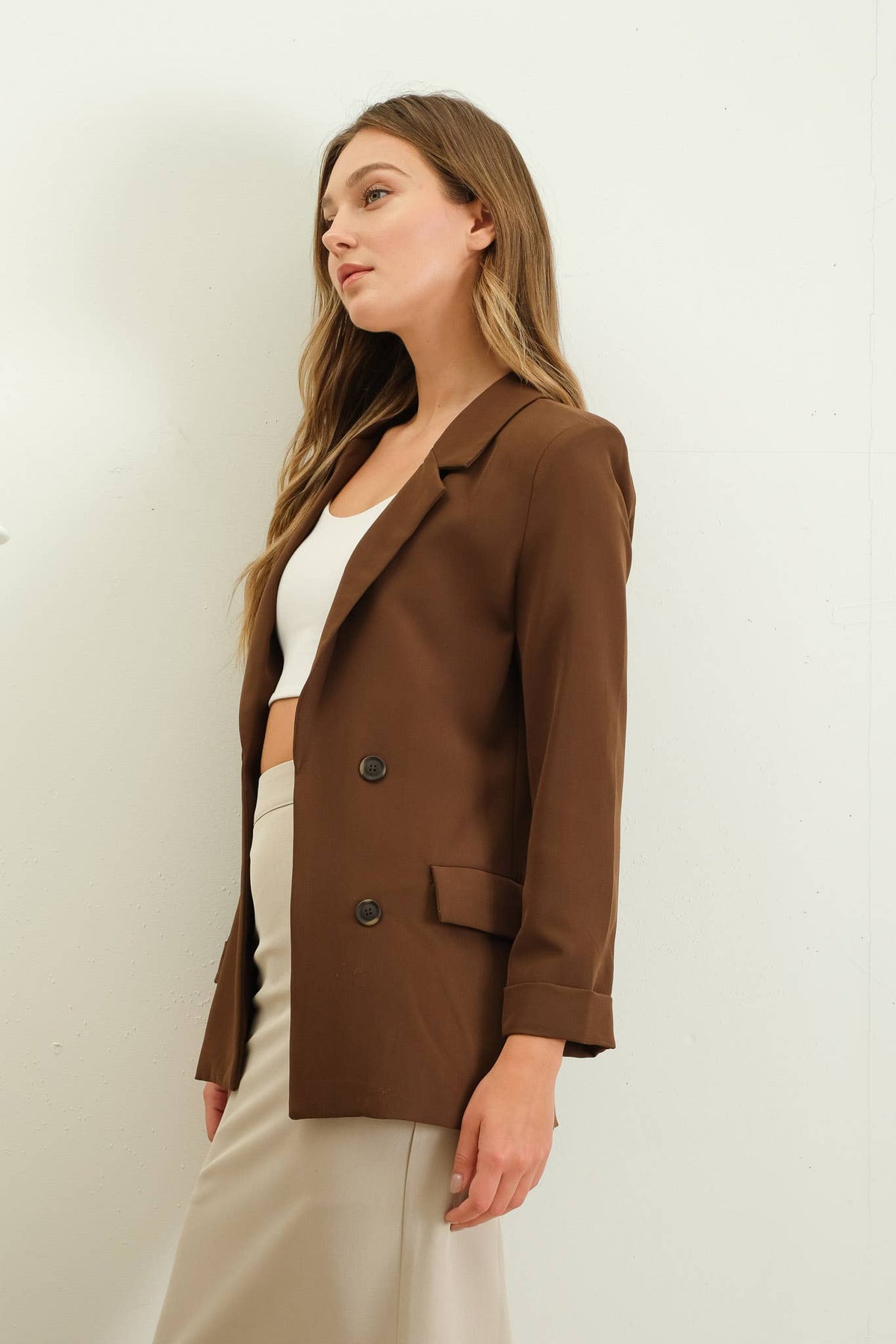 Brandi Folded Sleeve Blazer