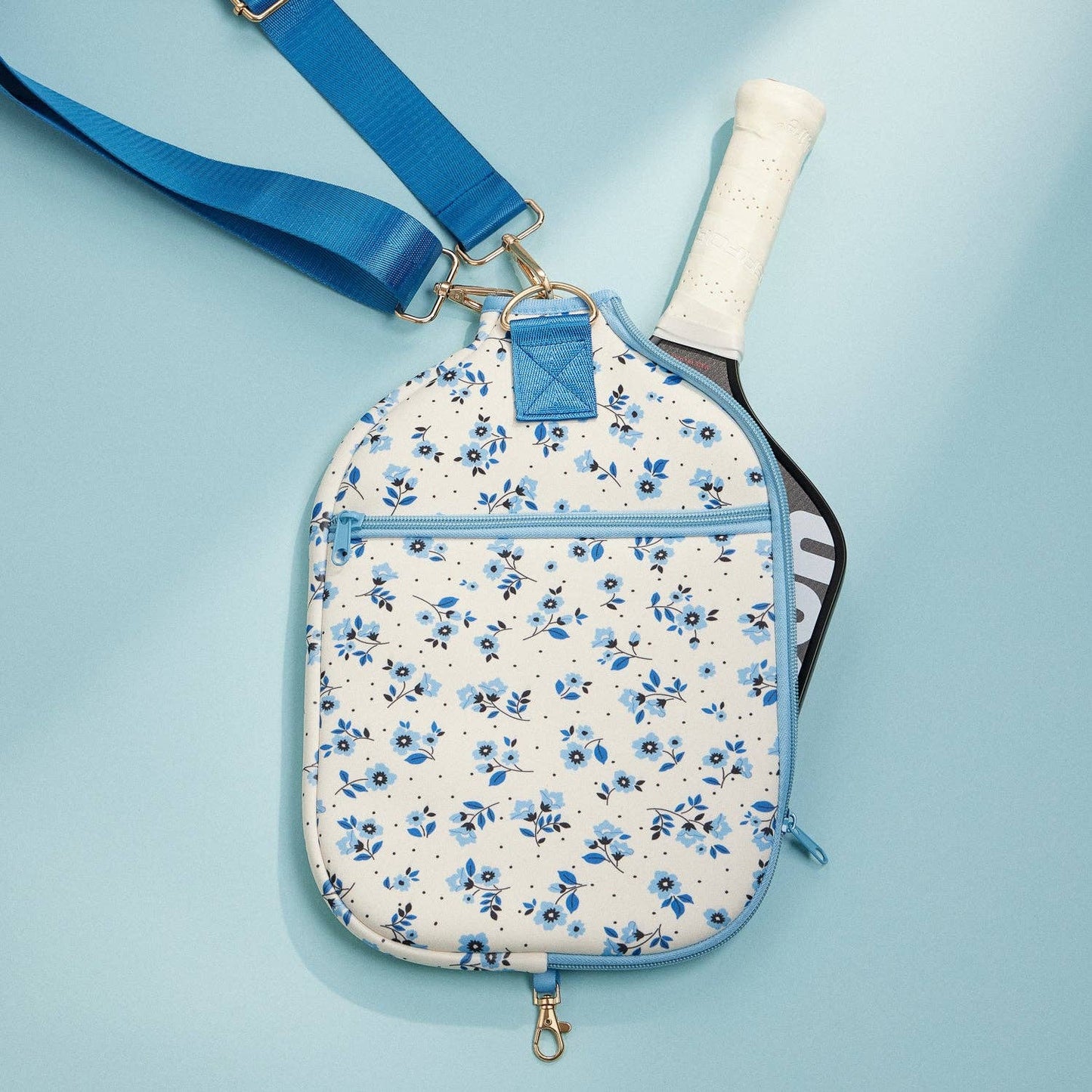 Floral Neoprene Pickleball Paddle Bag