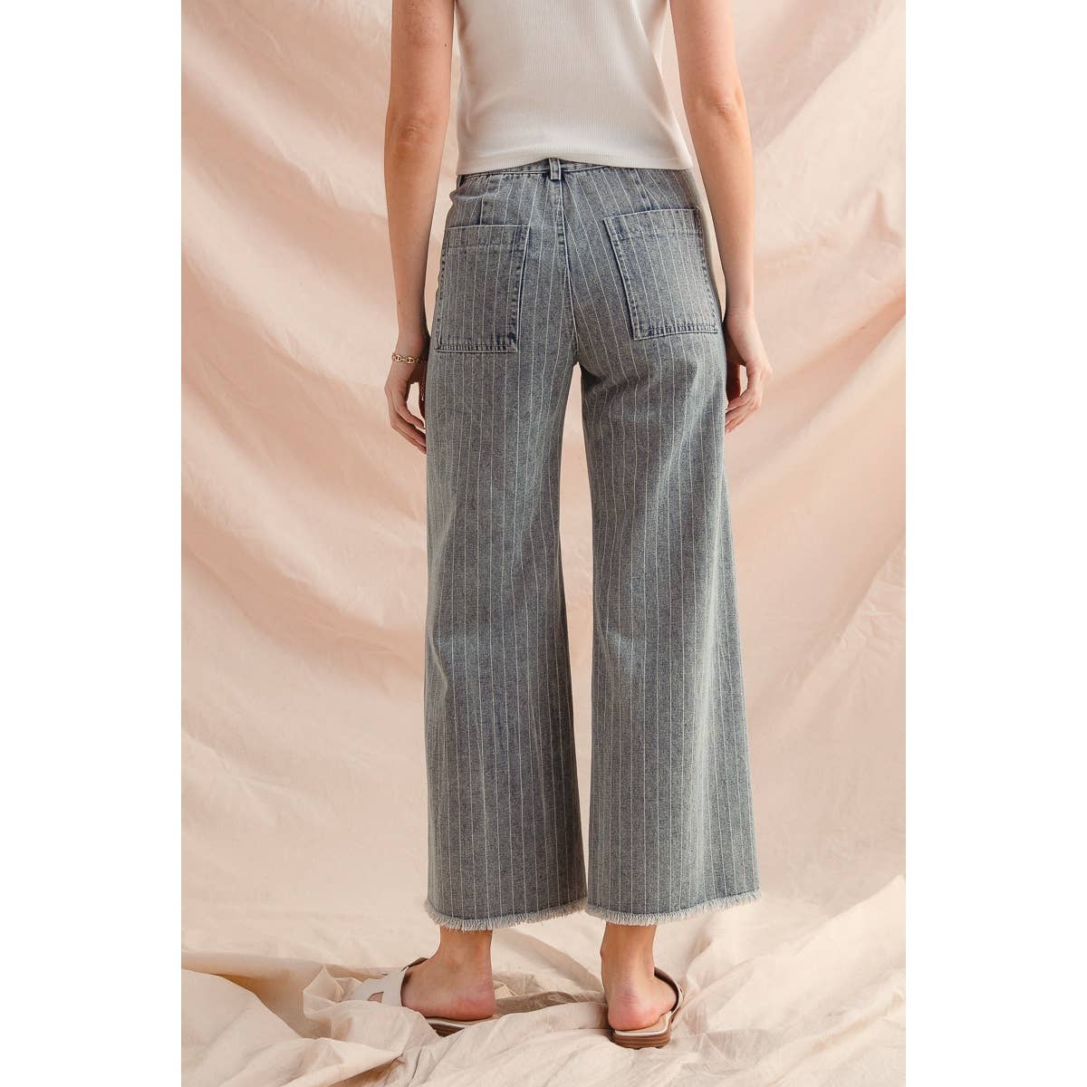 Lucy Stripe Denim Pants