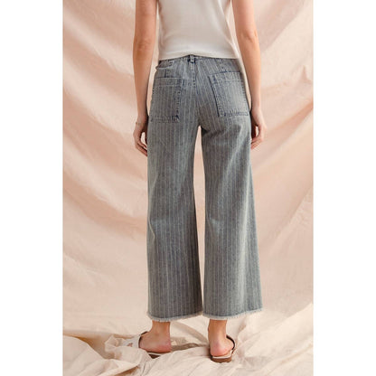 Lucy Stripe Denim Pants