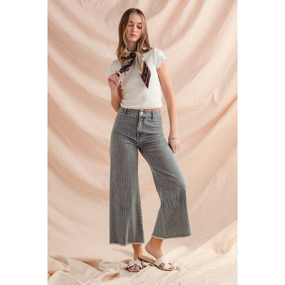 Lucy Stripe Denim Pants