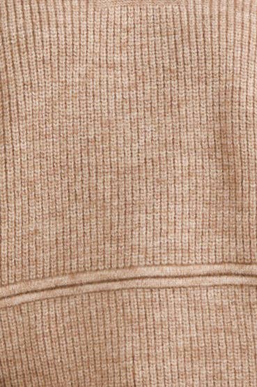 Cozy Oversized Knit Sweater Hoodie Top