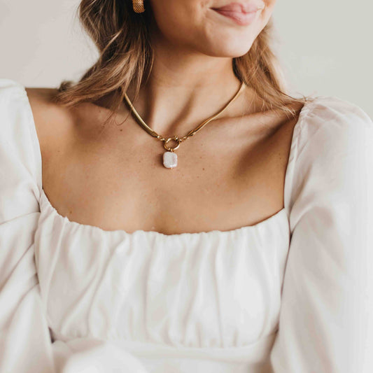 Mother Of Pearl Necklace - WATERPROOF