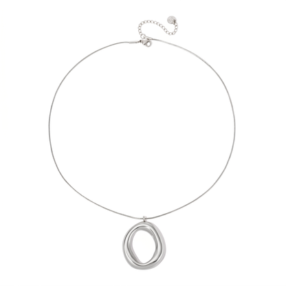 Camille Open Circle Statement Necklace - WATERPROOF