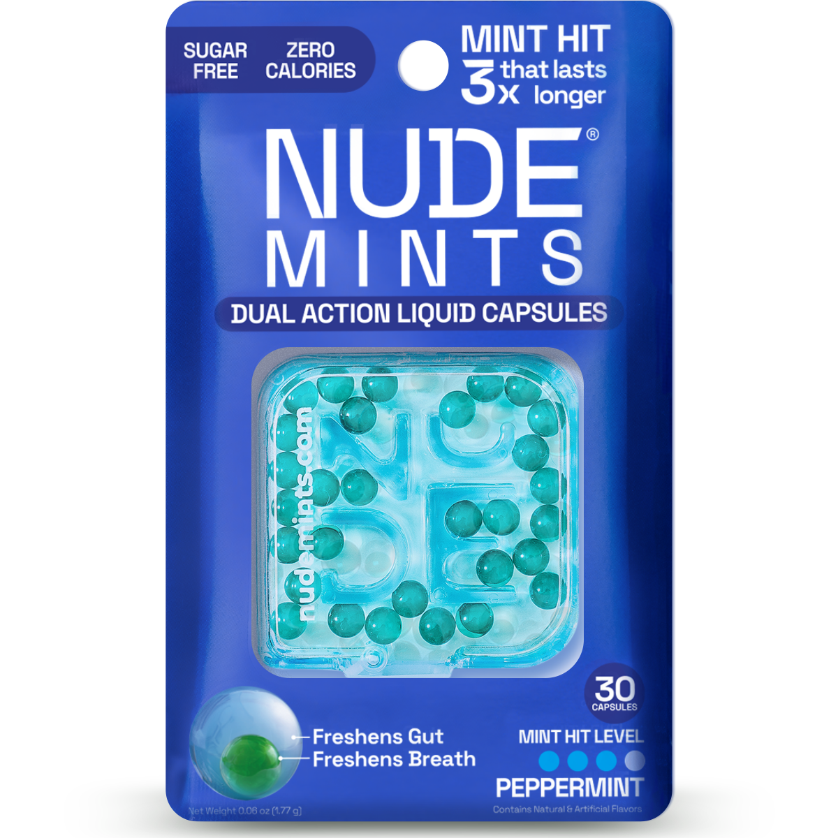 NUDE Mints - Dual Action Liquid Mint Capsules