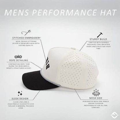 Laser Cut Golf Rope Cap - Birdies (Upside Down)