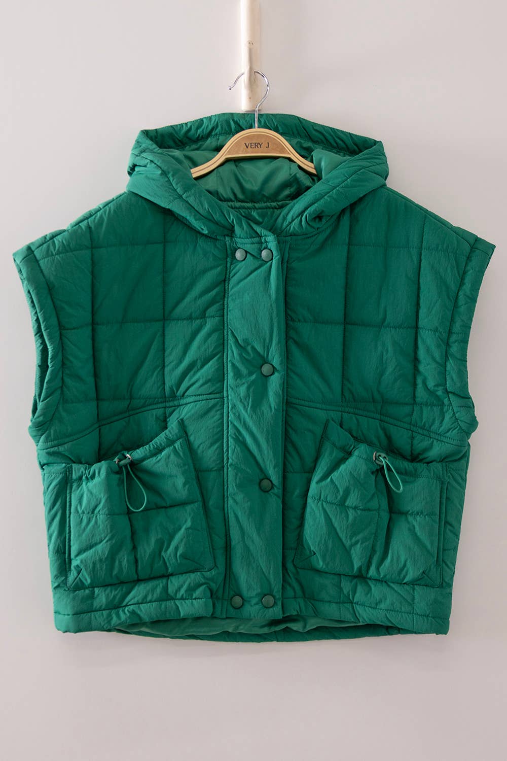 Quilted Hooded Puffer Vest