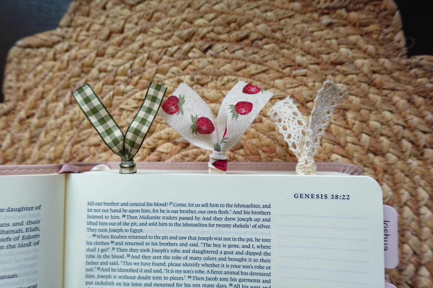 Handmade Ribbon Bookmark Set