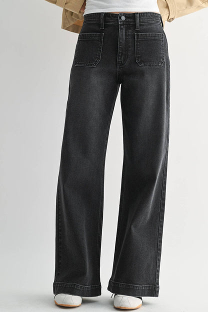 Micro Patch Pocket Wide Leg