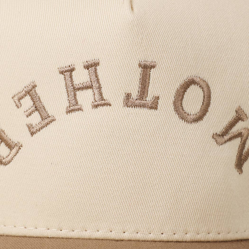 MOTHER Upside Down Lettering Embroidered Cap