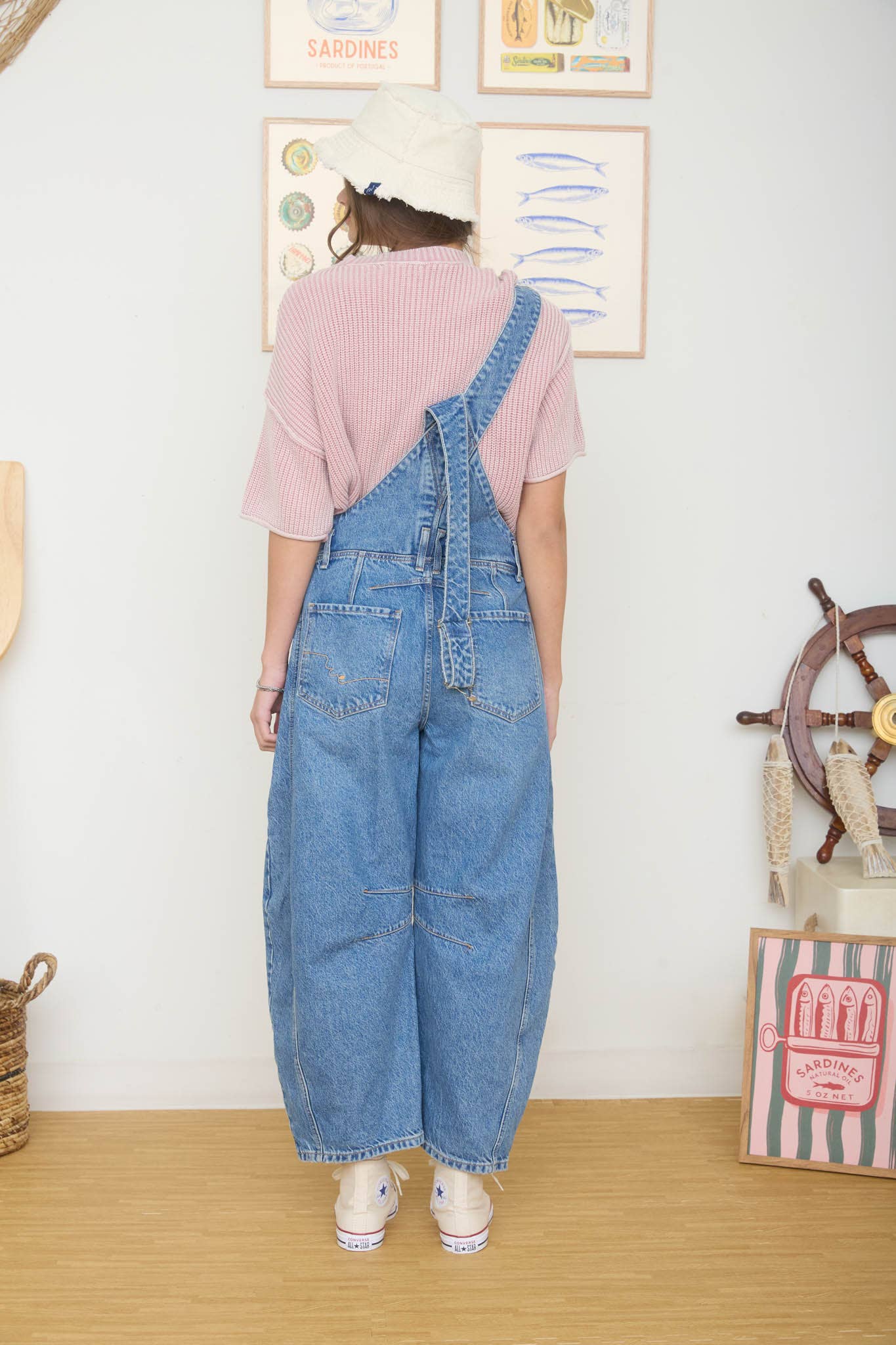 Washed Crew Neck Raw Edge Short Sleeve Sweater
