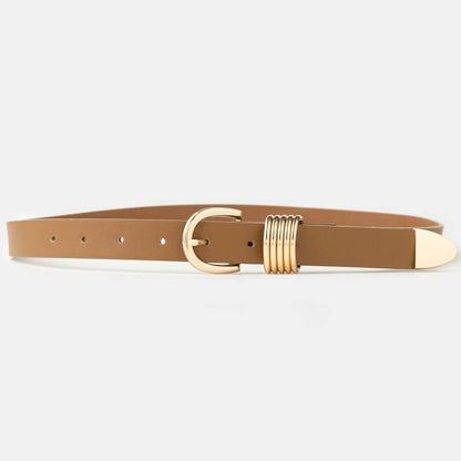 Multi Ring Leather Belt