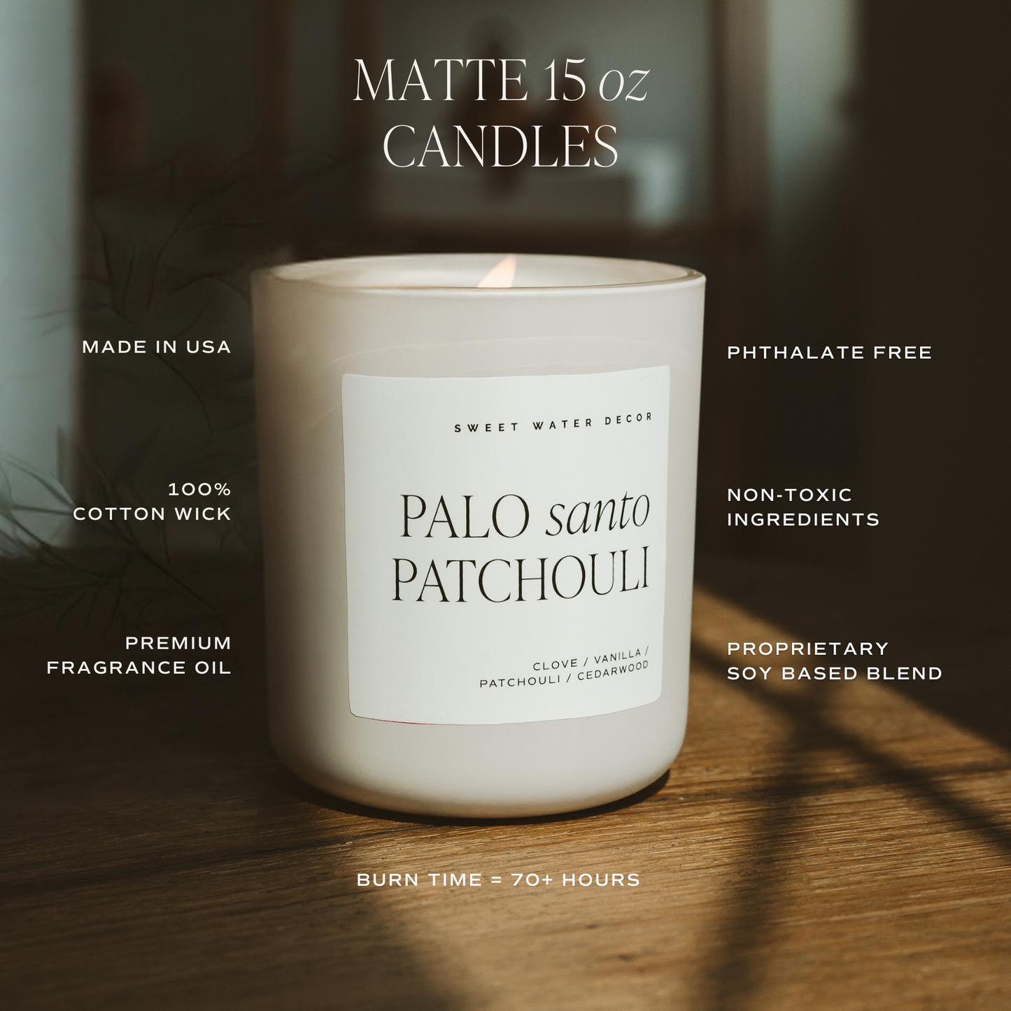 Palo Santo Patchouli Soy Candle