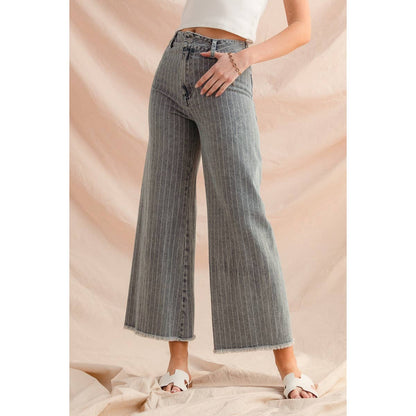 Lucy Stripe Denim Pants