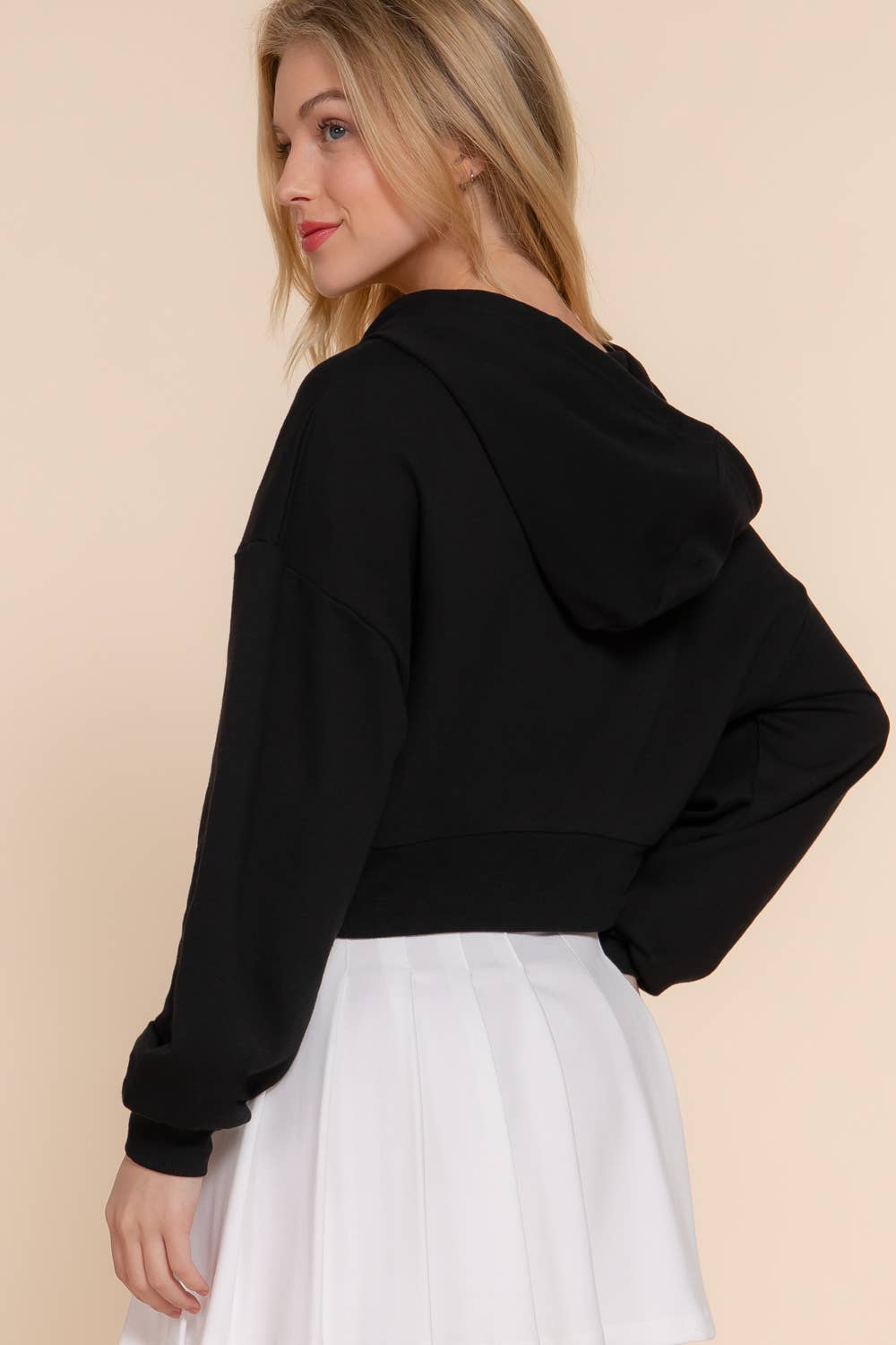 Long Sleeve Hoodie French Terry Zip Up Jacket