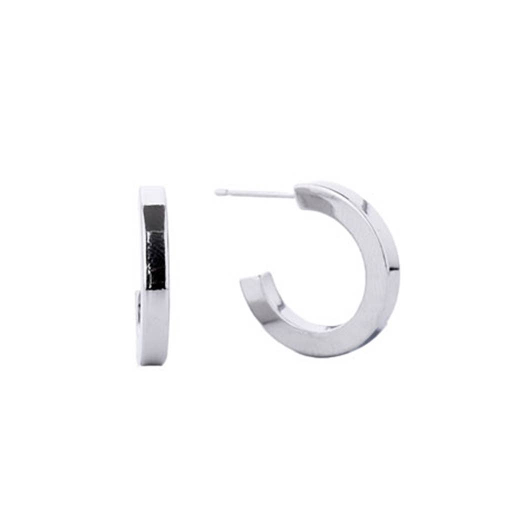 Small Post Hoop Earrings