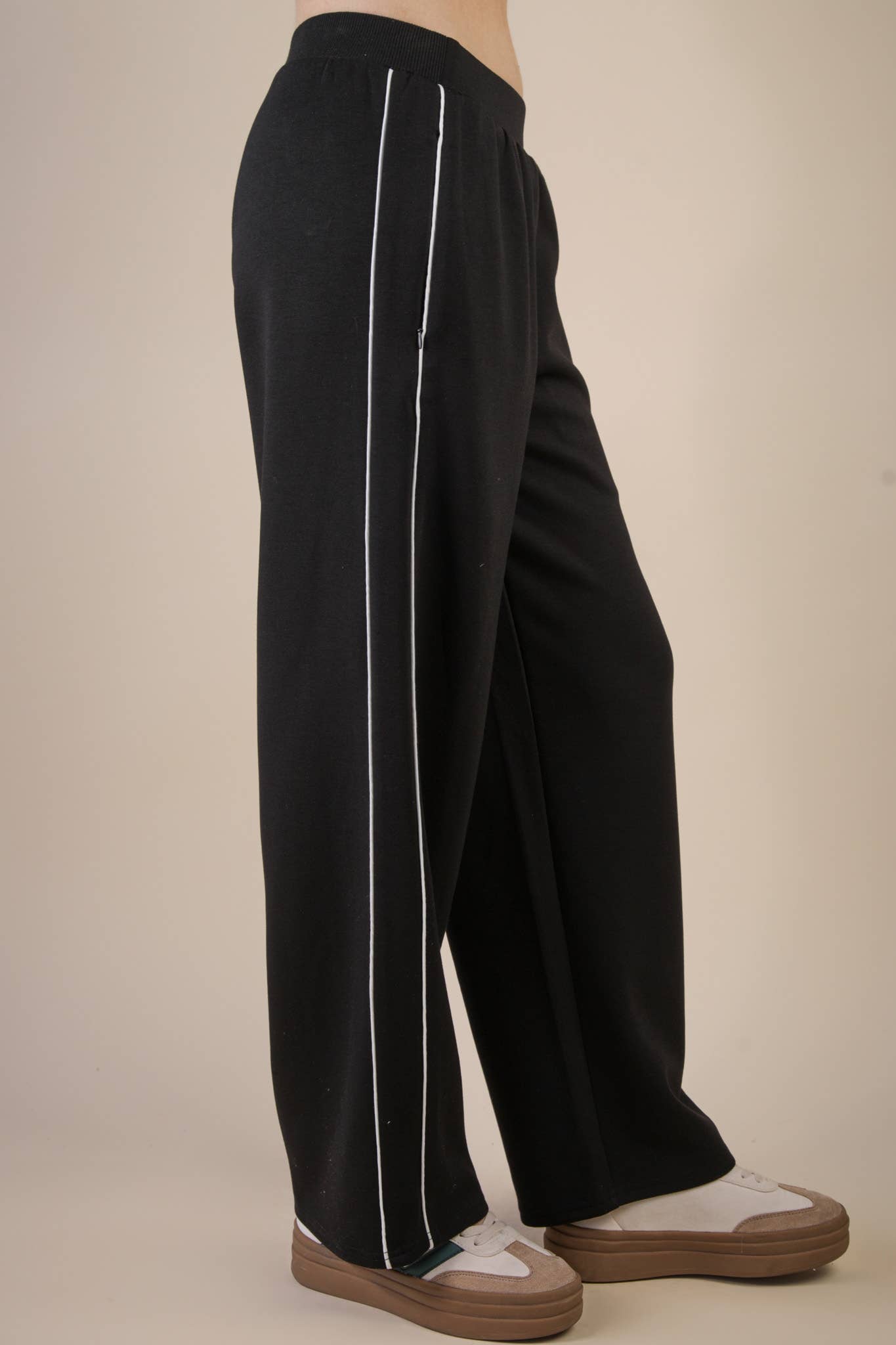 Wide Leg Knit Comfy Casual Sweat Pants