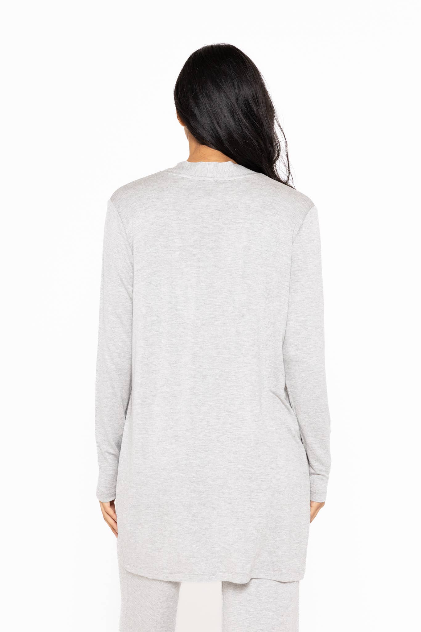 Lounge Open-Front Terry Cardigan