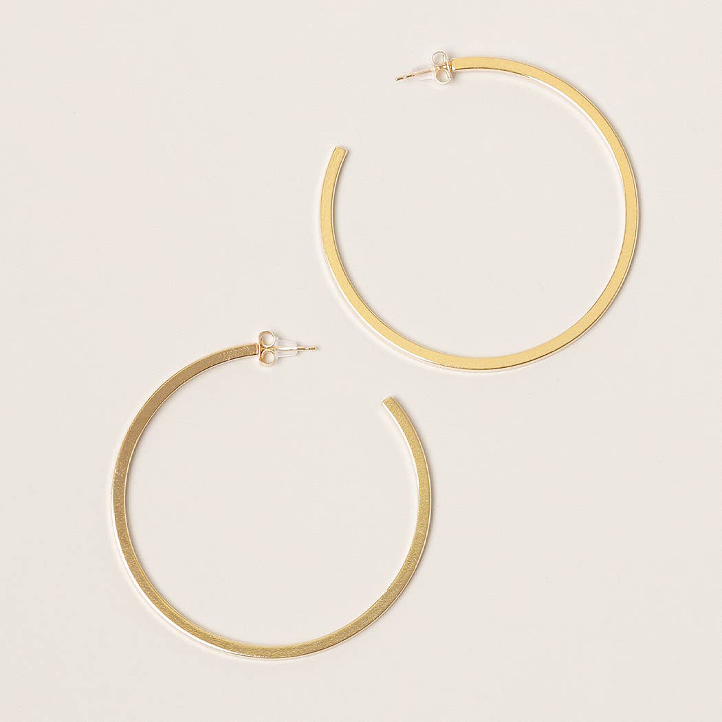 Post Hoop Earrings