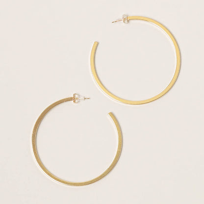 Post Hoop Earrings