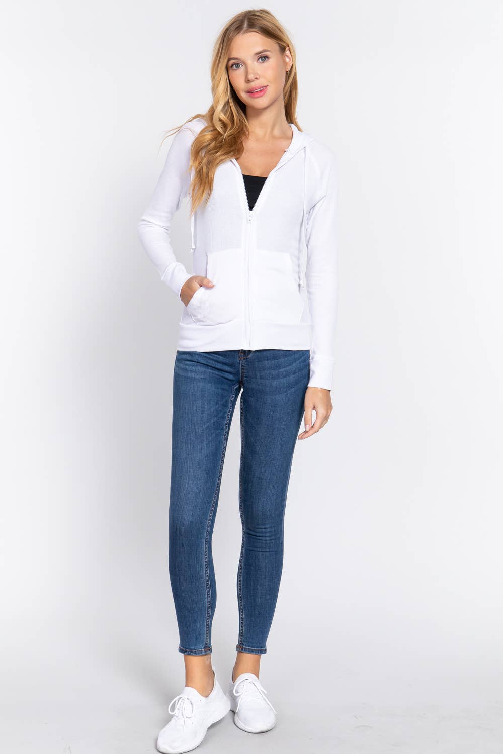 Long Sleeve Hoodie with Kangaroo Pocket Thermal Jacket