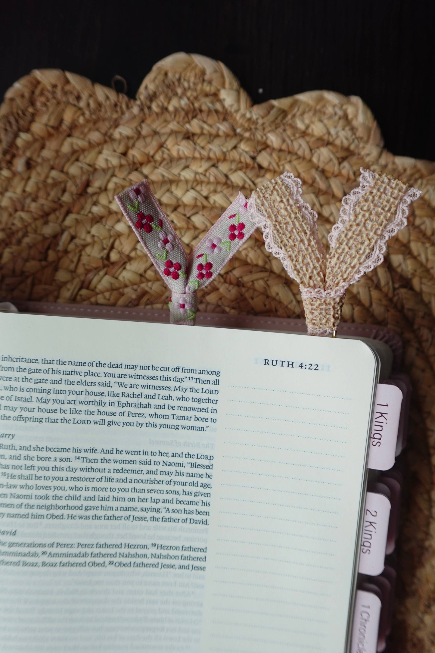 Handmade Ribbon Bookmark Set