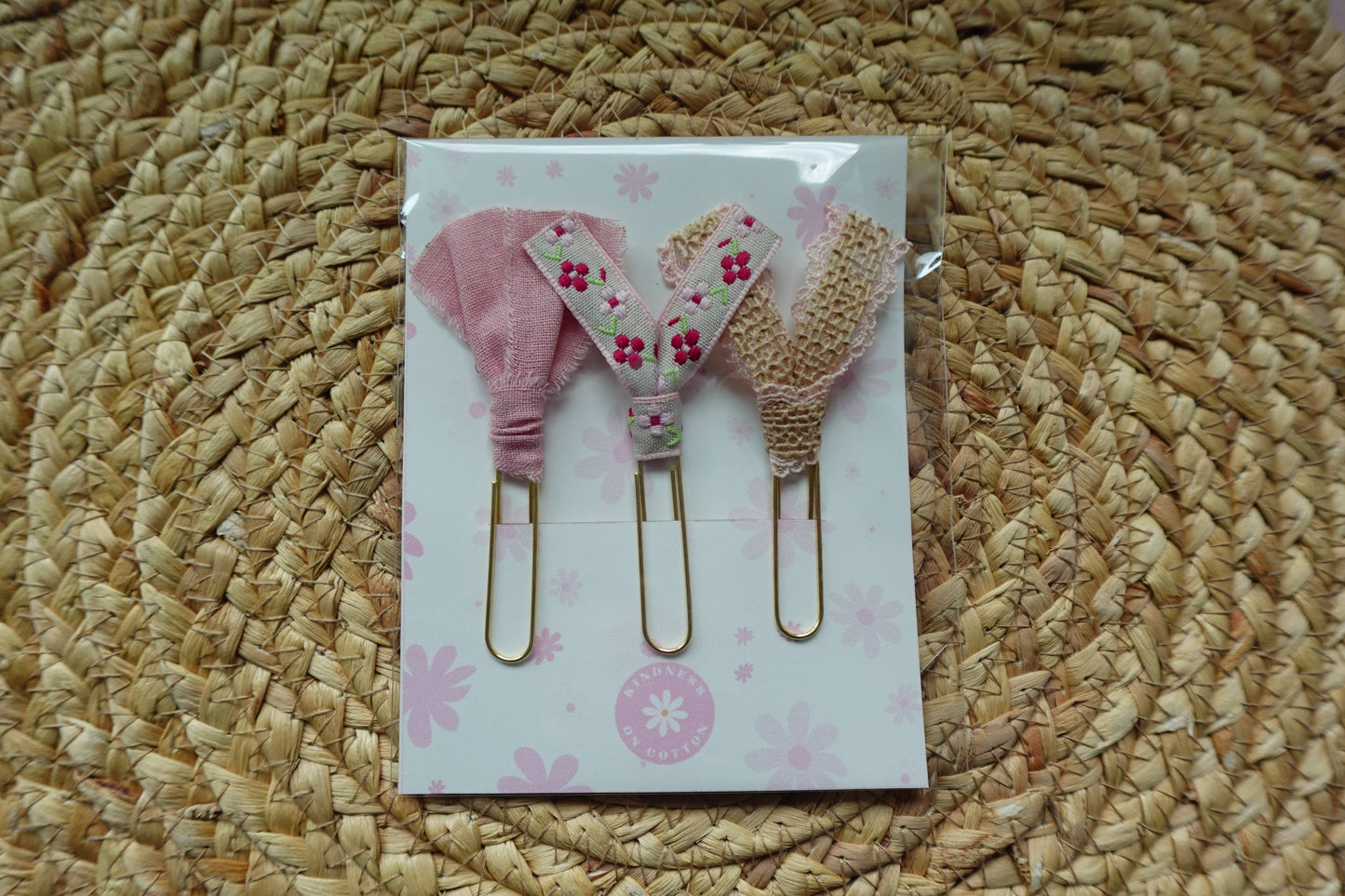 Handmade Ribbon Bookmark Set