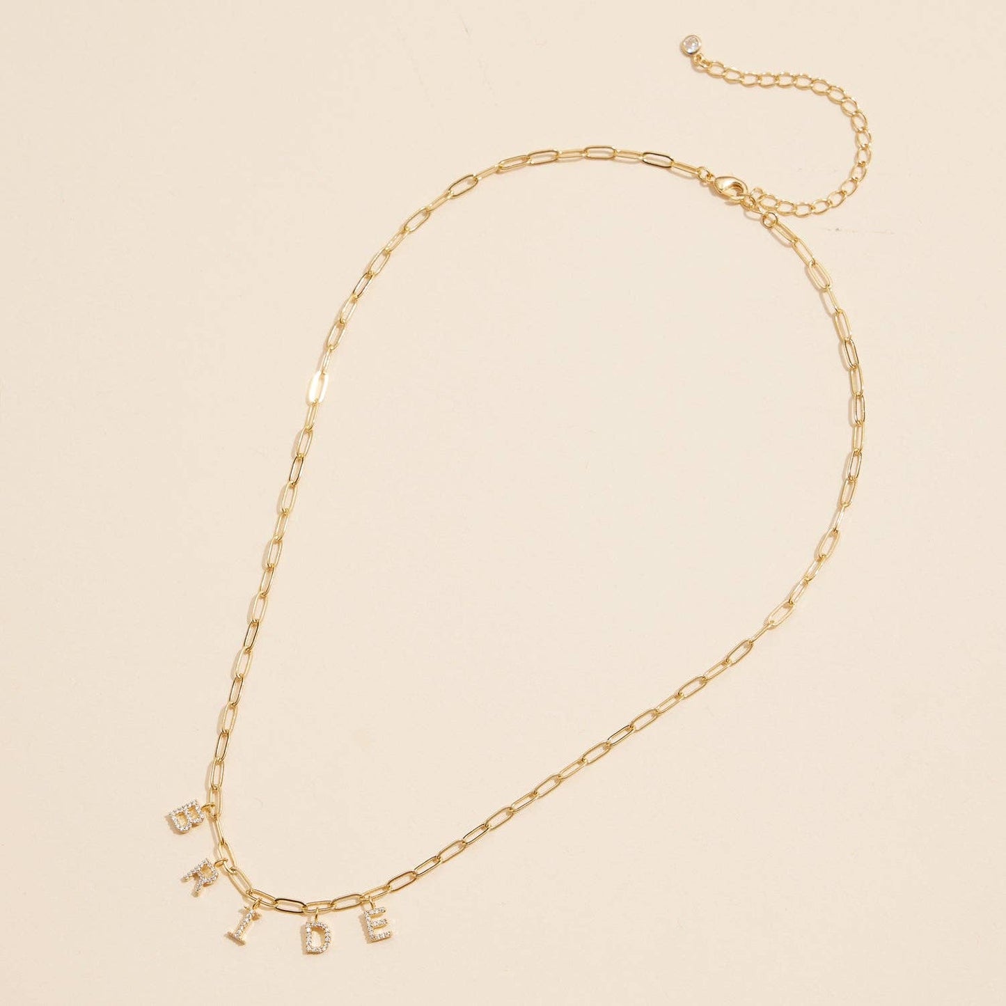 Sparkling "MIMI" Cubic Zirconia Charm Necklace