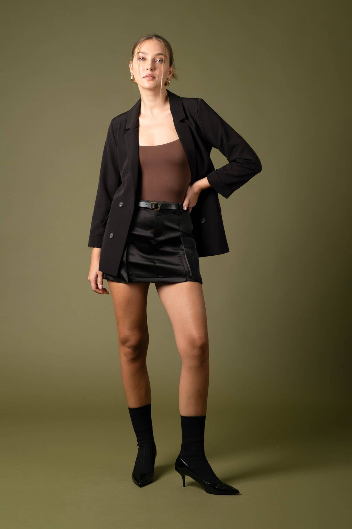 Brandi Folded Sleeve Blazer