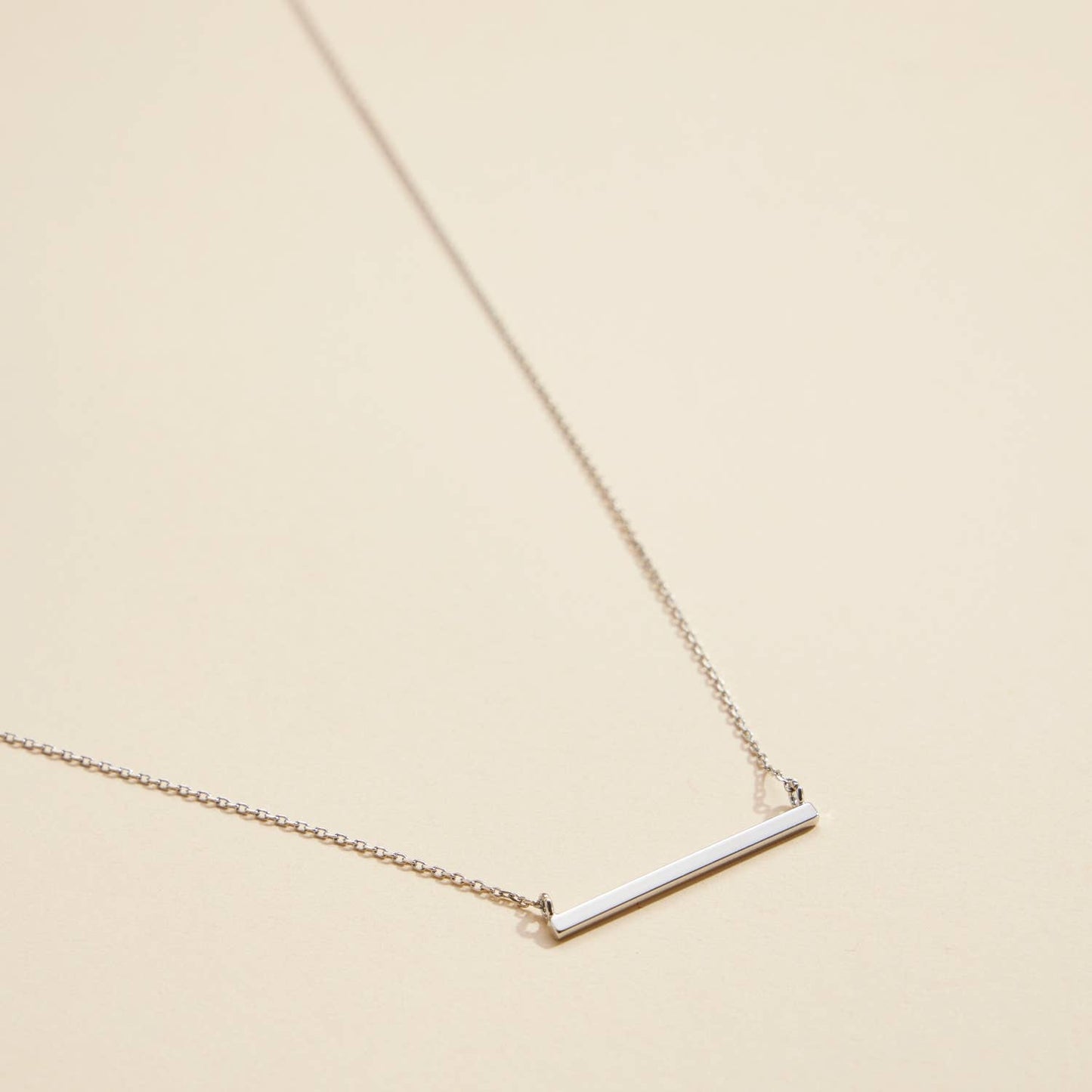 Bar Charm Short Necklace