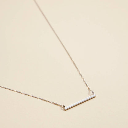 Bar Charm Short Necklace