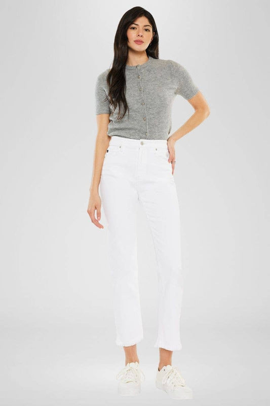 High Rise Slim Straight Jeans
