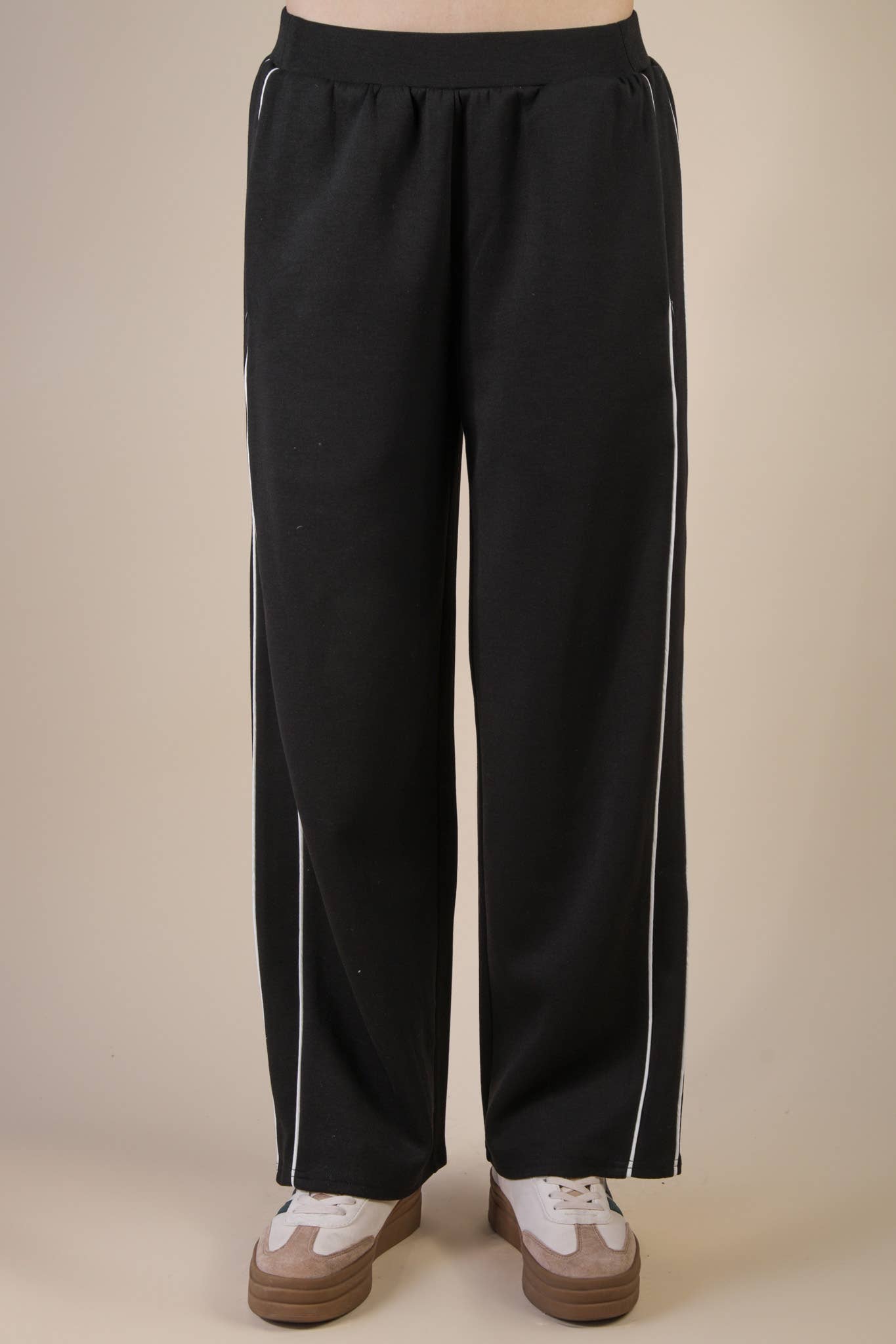 Wide Leg Knit Comfy Casual Sweat Pants