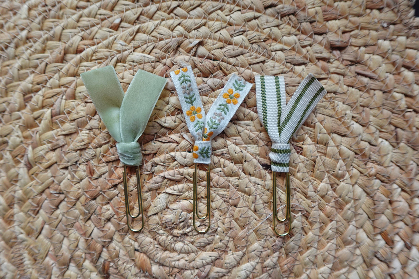 Handmade Ribbon Bookmark Set