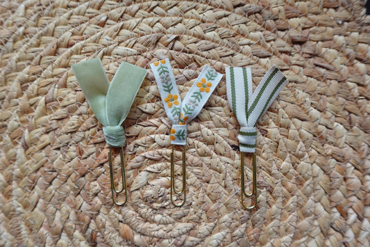 Handmade Ribbon Bookmark Set