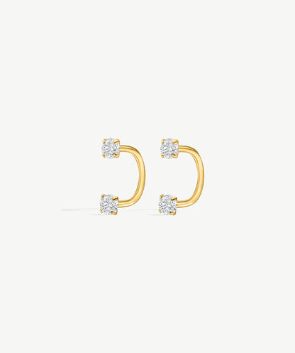 Bold Arc Hoop Earrings