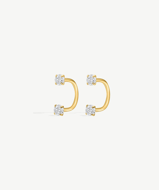 Bold Arc Hoop Earrings