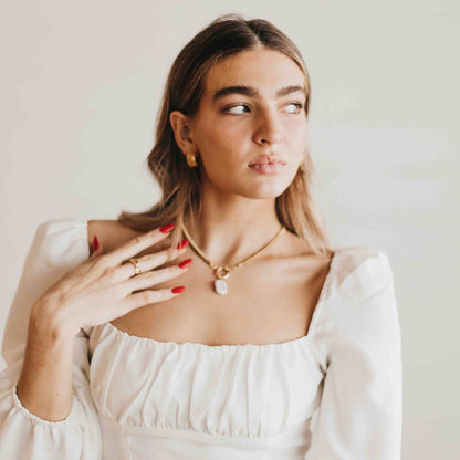 Mother Of Pearl Necklace - WATERPROOF
