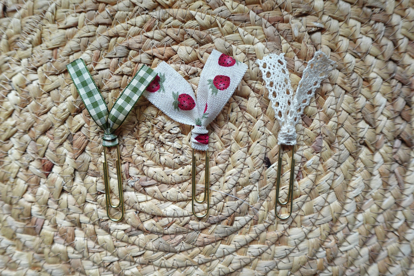 Handmade Ribbon Bookmark Set