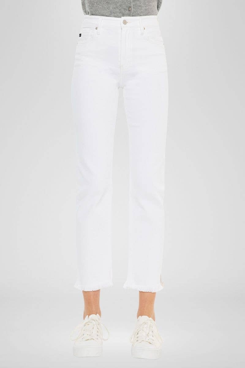 High Rise Slim Straight Jeans