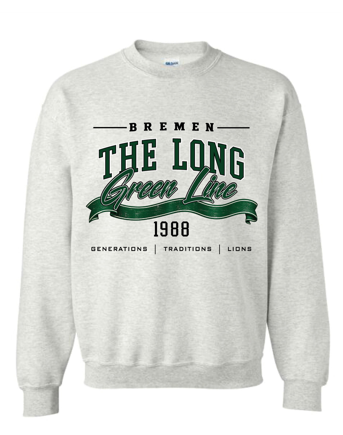 Long Green Line Crewneck OC x CS